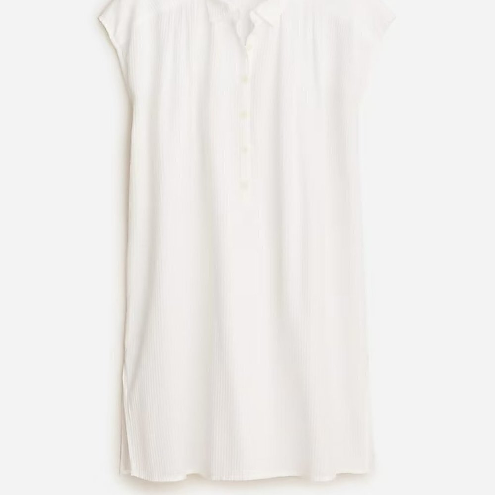 NWT - J. Crew Cap-sleeve tunic cover-up in soft gauze - Picture 5 of 6